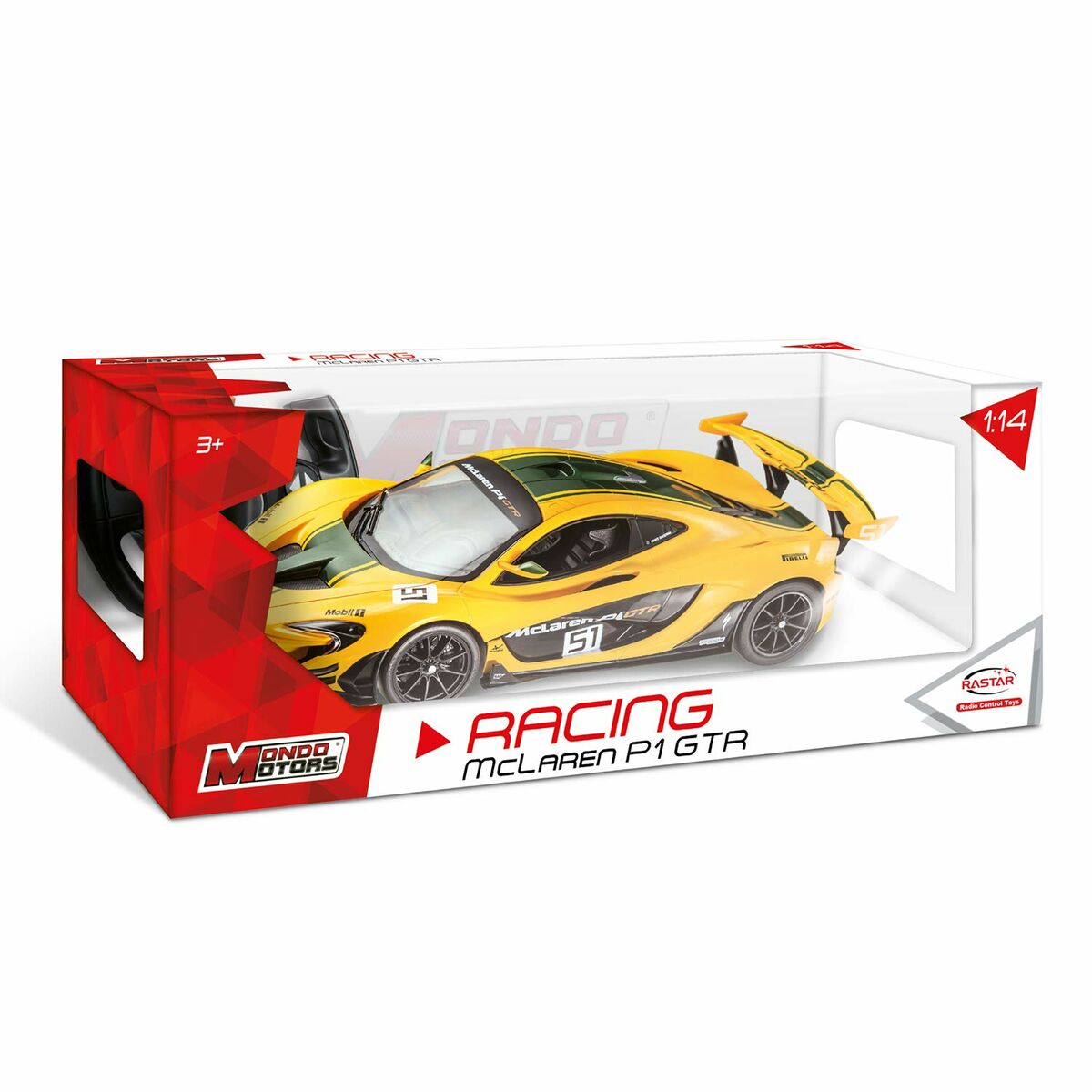 Машинка на радиоуправлении Mondo McLaren P1 GTR 1:14 Жёлтый-6