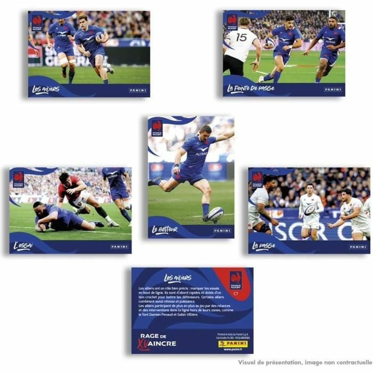 Chrome Pack Panini France Rugby 12 конверты-2
