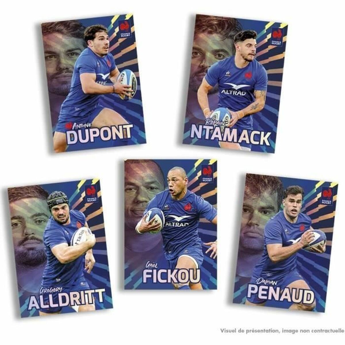 Chrome Pack Panini France Rugby 12 конверты-3