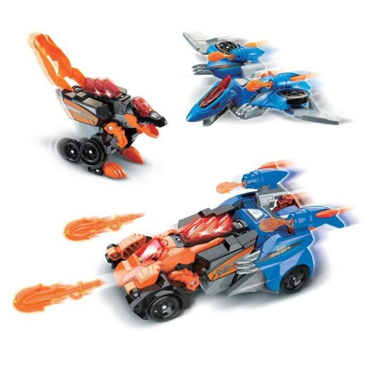 Супер-робот-трансформер Vtech Switch & Go Dinos Combo: SUPER SPINO-DACTYL 2 IN 1 Динозавр-6