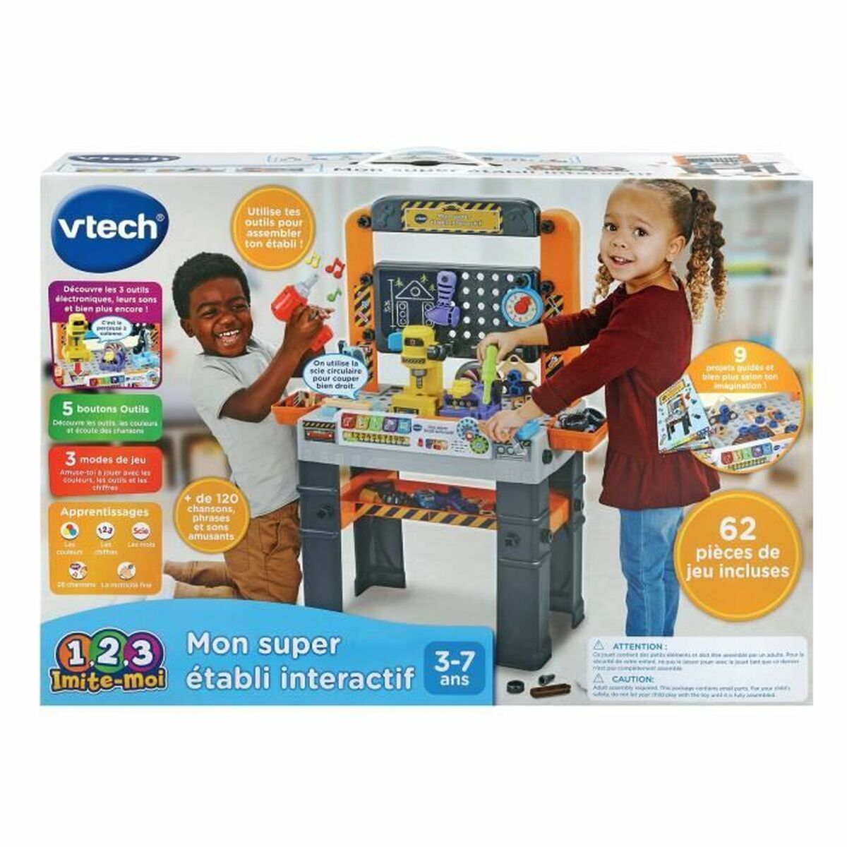 Инструментарий для детей Vtech Mon super établi interactif 62 Предметы-6
