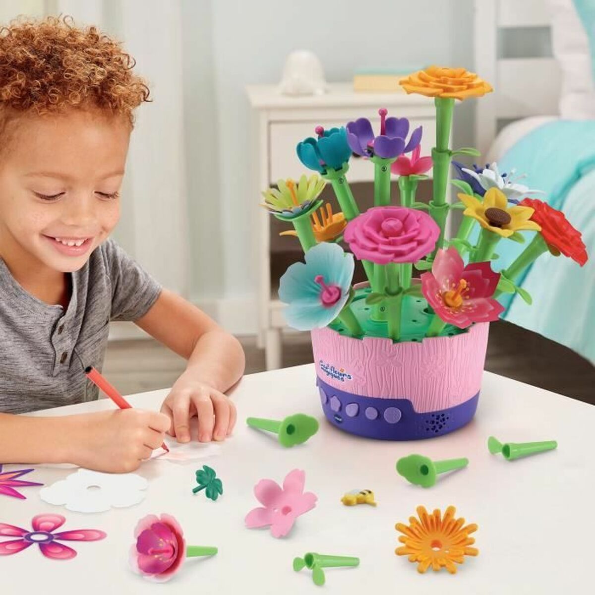 Образовательный набор Vtech CREA-MAGIC FLOWERS (FR)-2