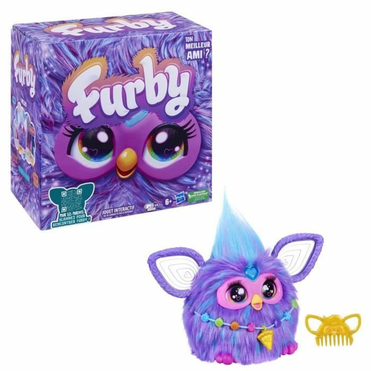 Интерактивное животное Hasbro Furby Фиолетовый-6