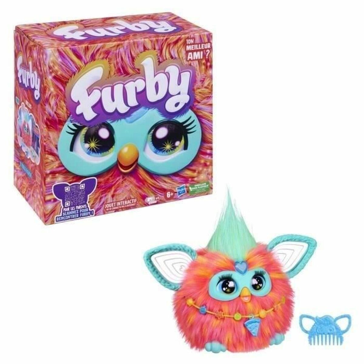 Интерактивное животное Hasbro Furby Розовый-2