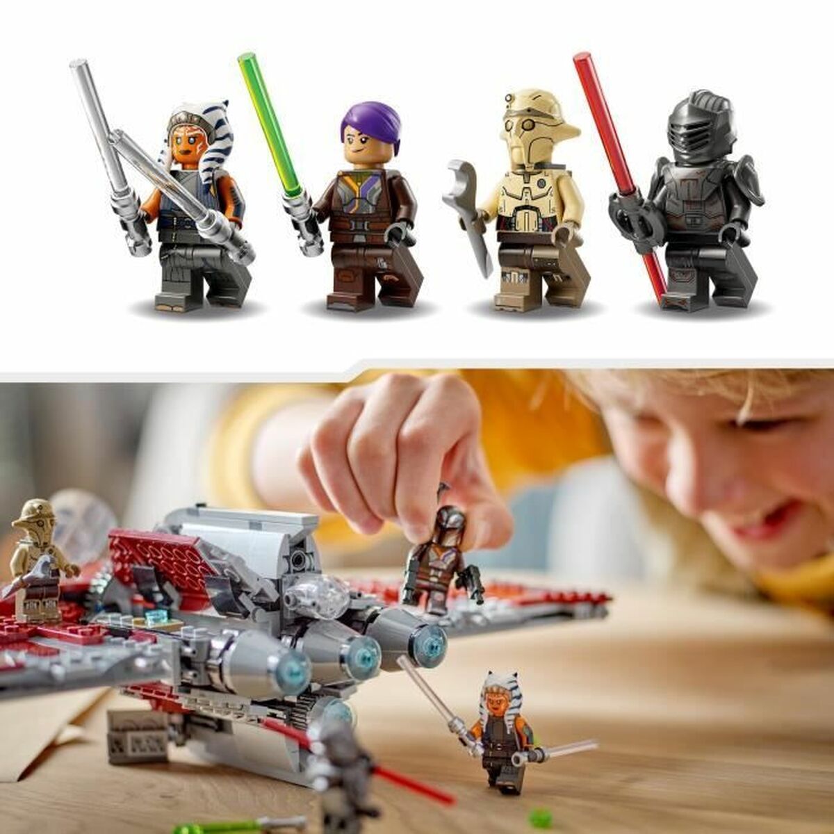 Playset Lego Star Wars 75362 Ahsoka Tano's T6 Jedi Shuttle 599 Предметы-3