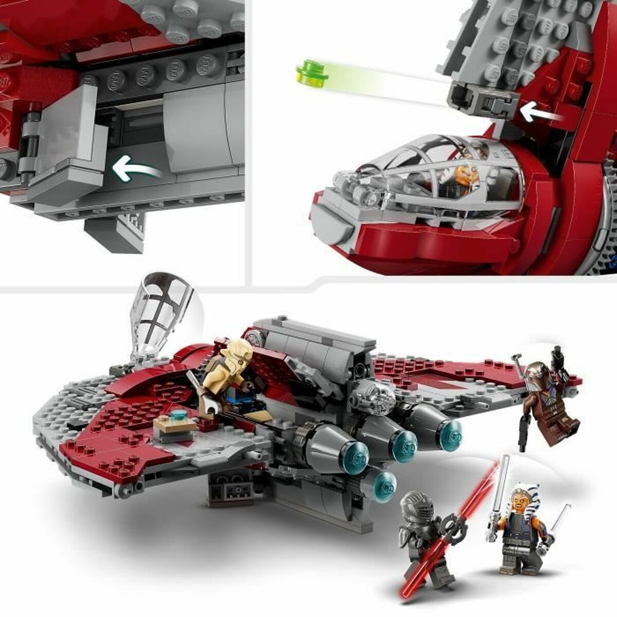 Playset Lego Star Wars 75362 Ahsoka Tano's T6 Jedi Shuttle 599 Предметы-5