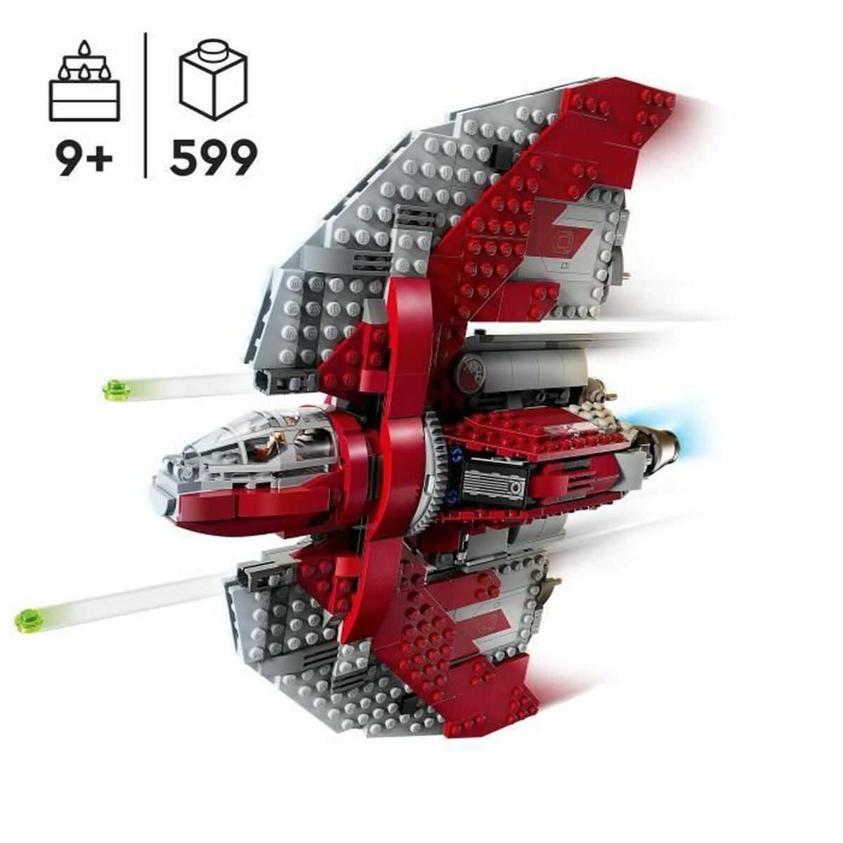Playset Lego Star Wars 75362 Ahsoka Tano's T6 Jedi Shuttle 599 Предметы-6