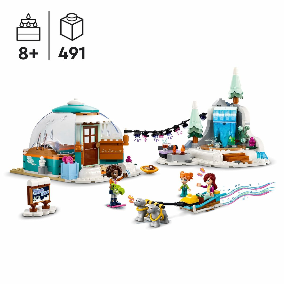 Playset Lego Friends 41760 Igloo Adventures 491 Предметы-2