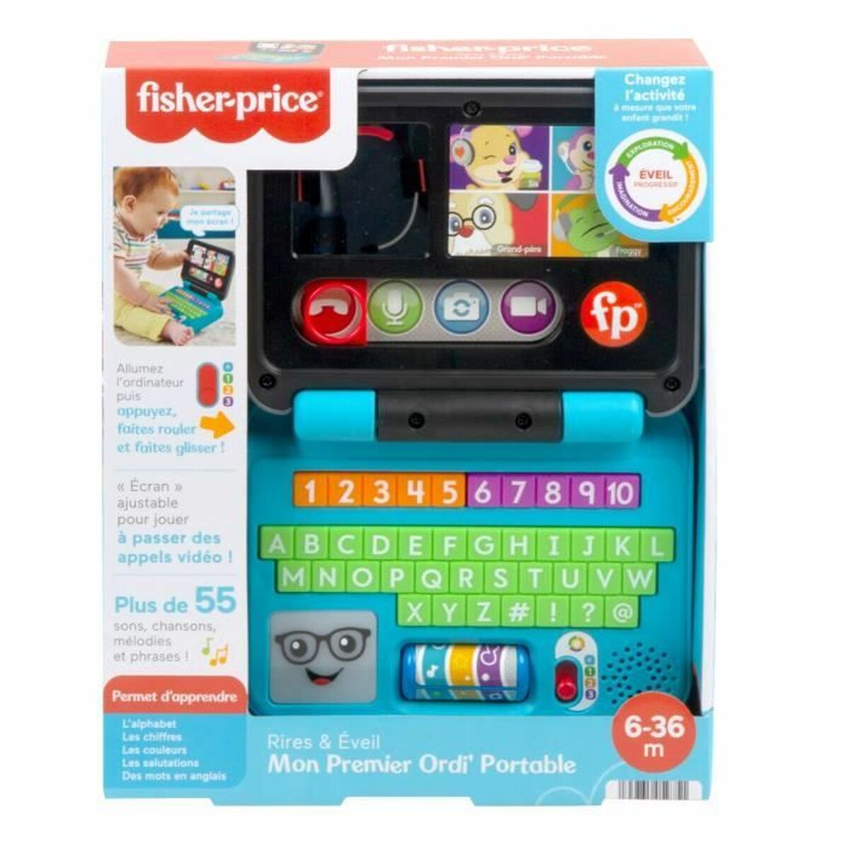 Образовательная игрушка Fisher Price Mon premier Ordi'Portable-2