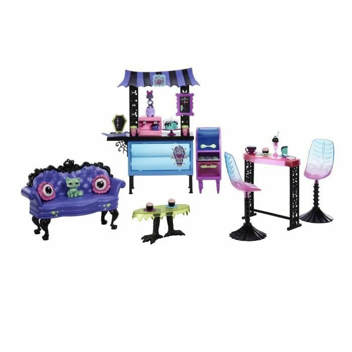 Аксессуары для кукольного домика Monster High LA CAFETERIA DES GOULES-2