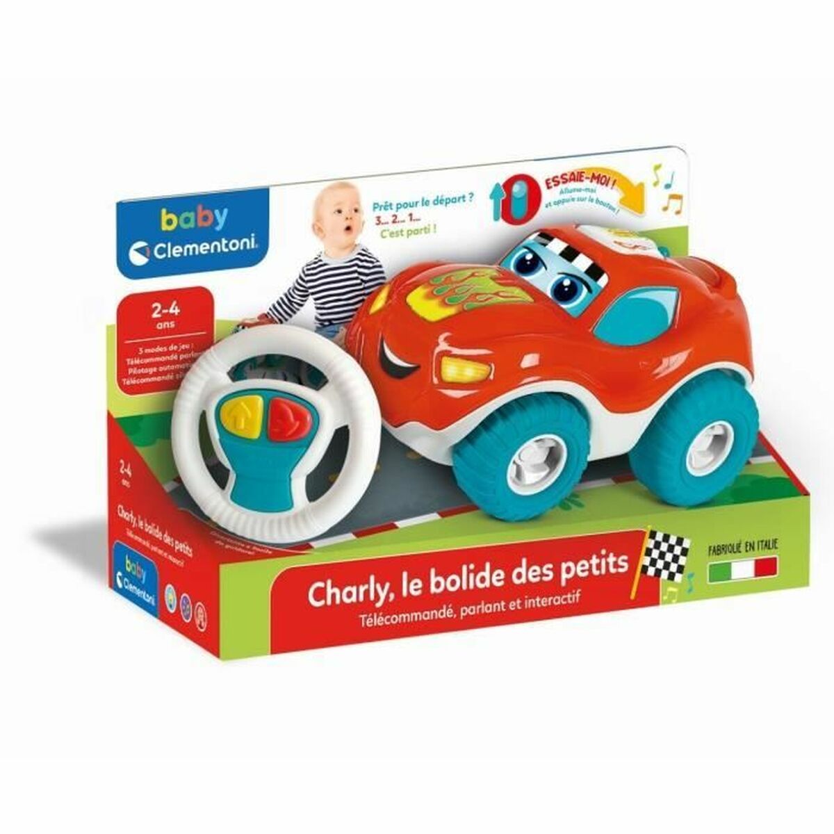 Машинка на радиоуправлении Clementoni Charly, le bolide-3