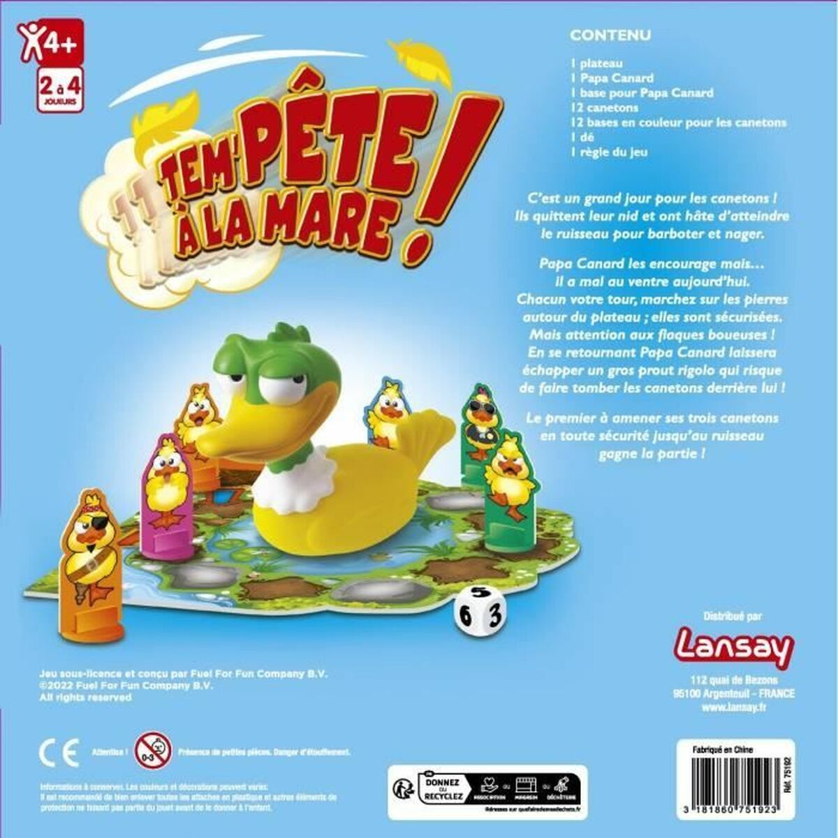 Настольная игра Lansay Tem'pête à la mare! (FR)-4