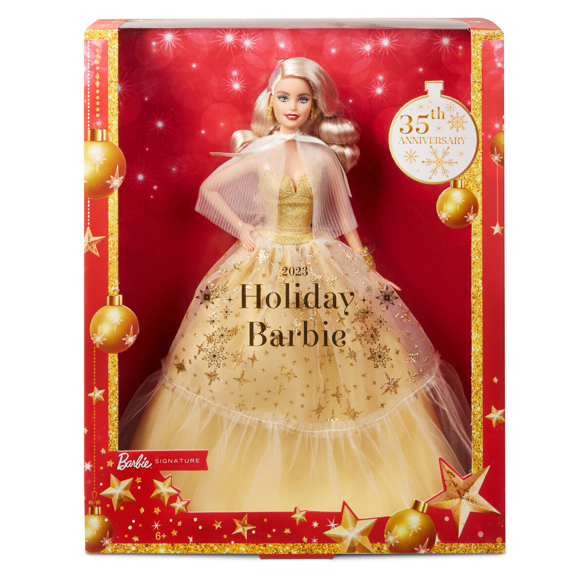 Куколка Barbie Holiday Barbie 35 th Anniversary-4