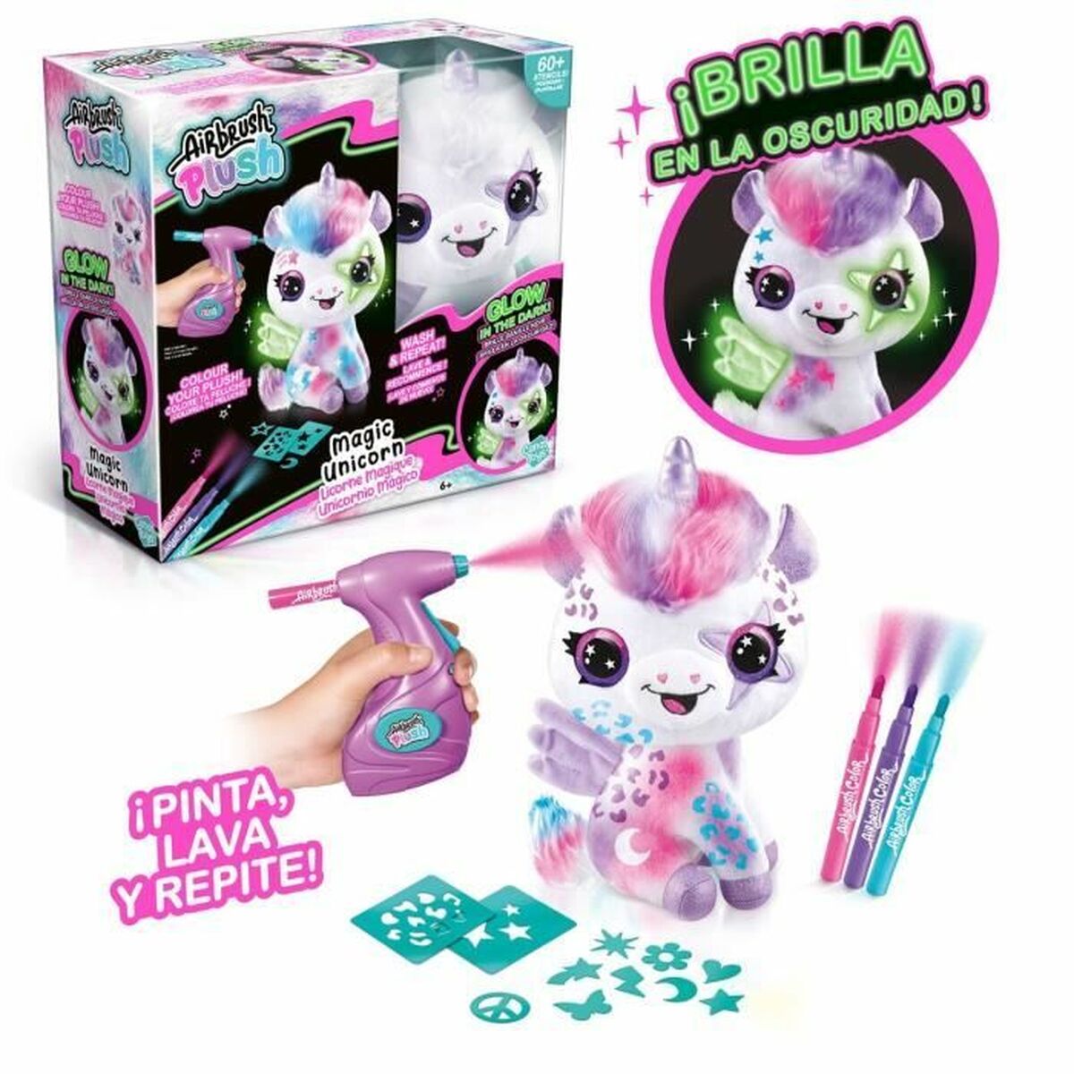 Светящийся единорог Canal Toys Белый Разноцветный-2