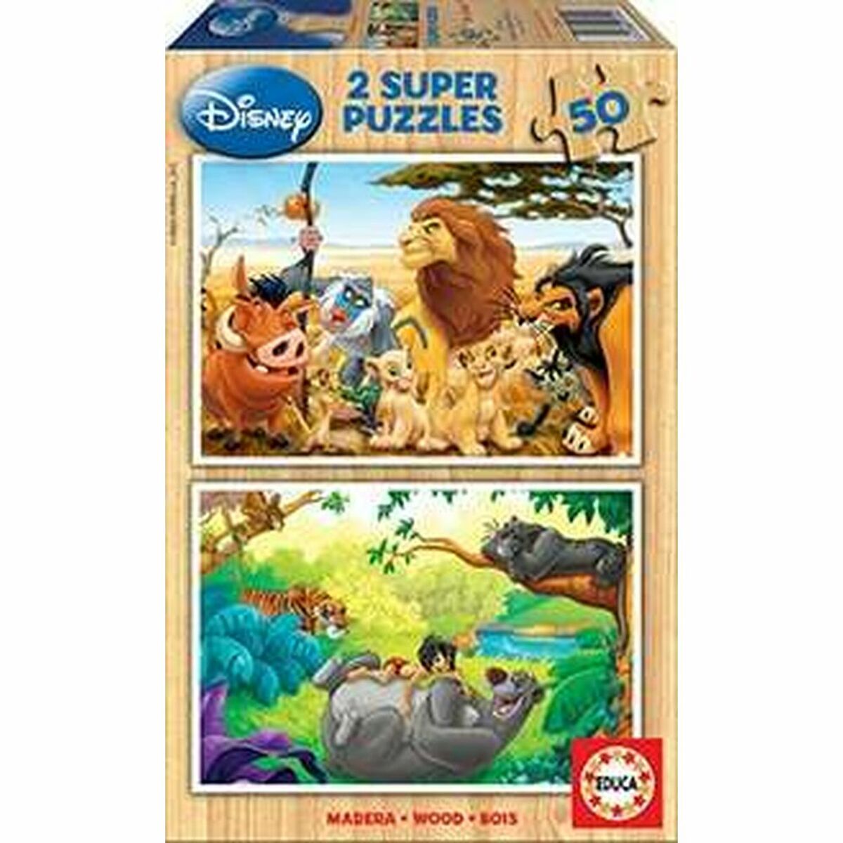 Puzzle Educa DISNEY 100 Itens (2x50 cm)
