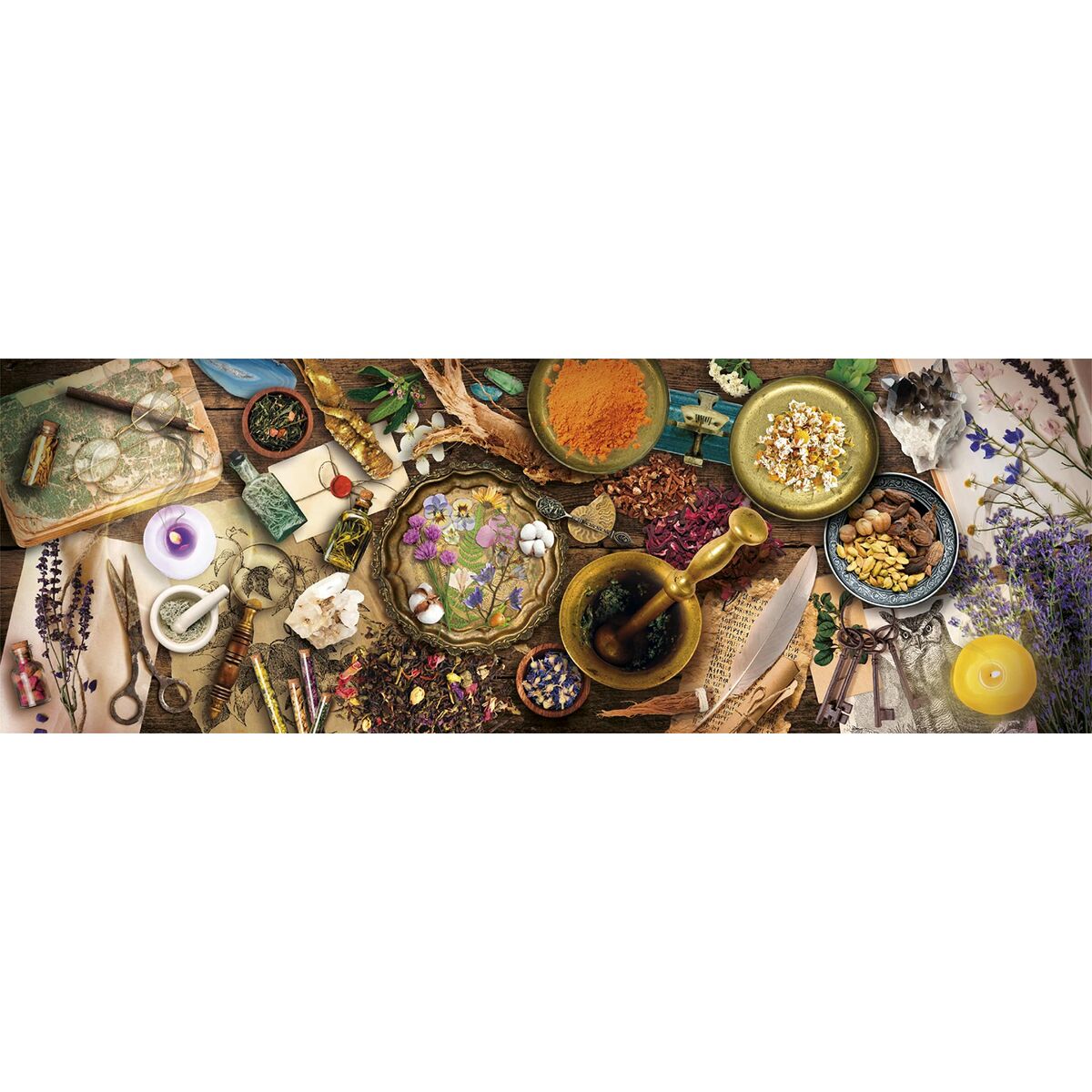 Головоломка Clementoni Panorama: Herbalist Desk 1000 Предметы-2