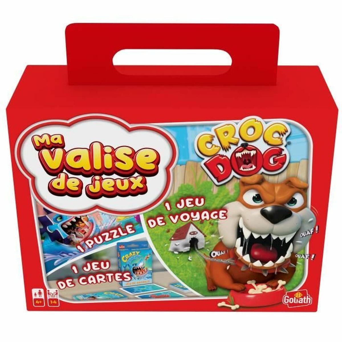 Набор из 3 настольных игр Goliath Croc Dog (FR) Пластик-2
