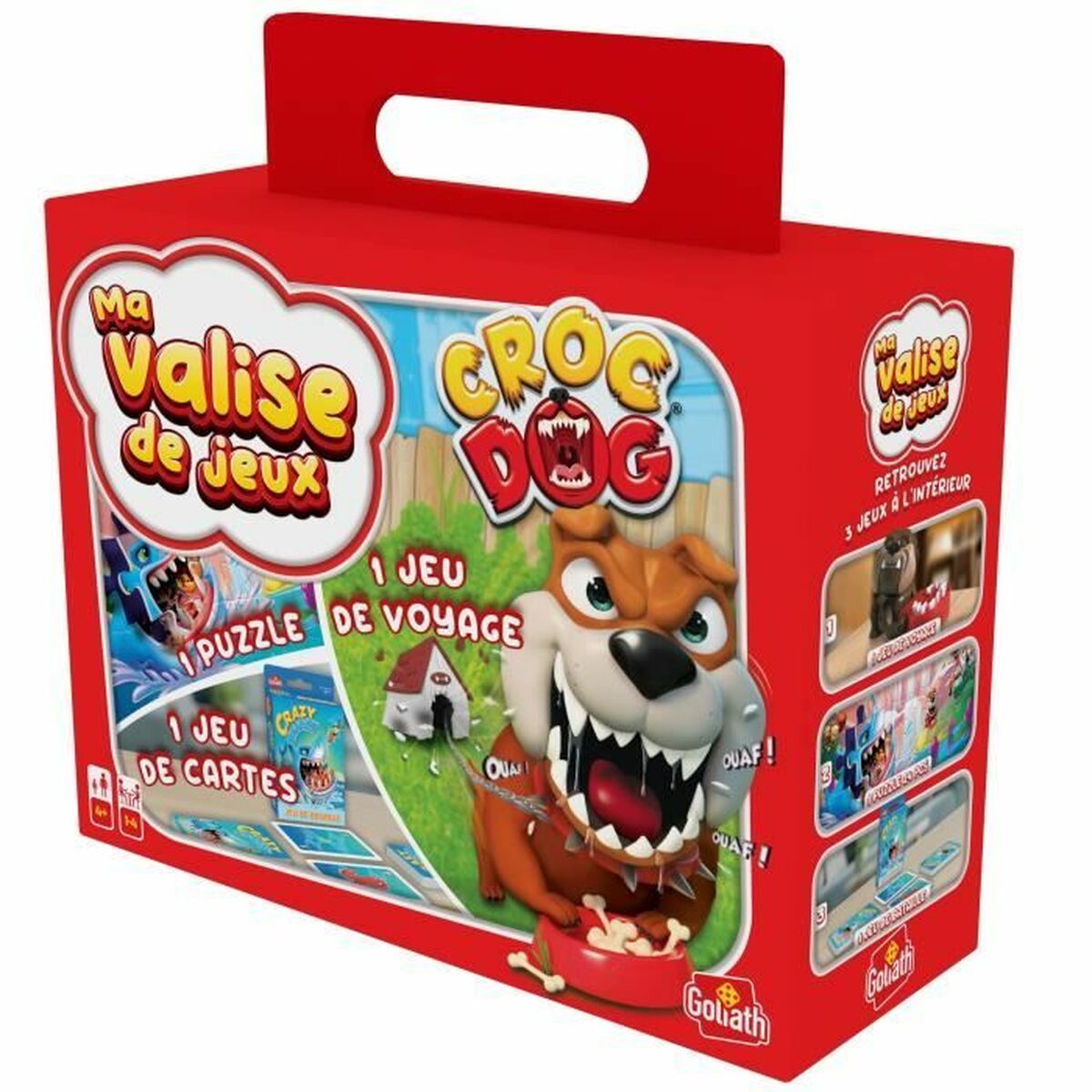Набор из 3 настольных игр Goliath Croc Dog (FR) Пластик-3