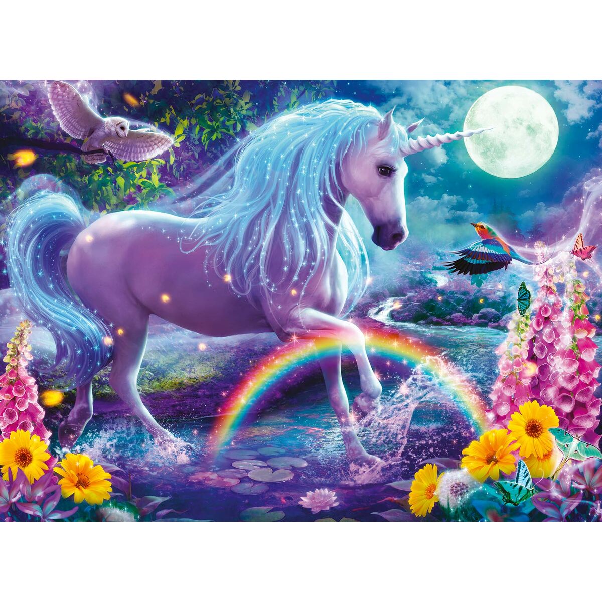 Головоломка Ravensburger 12980 Единорог Пурпурин XXL 100 Предметы-2