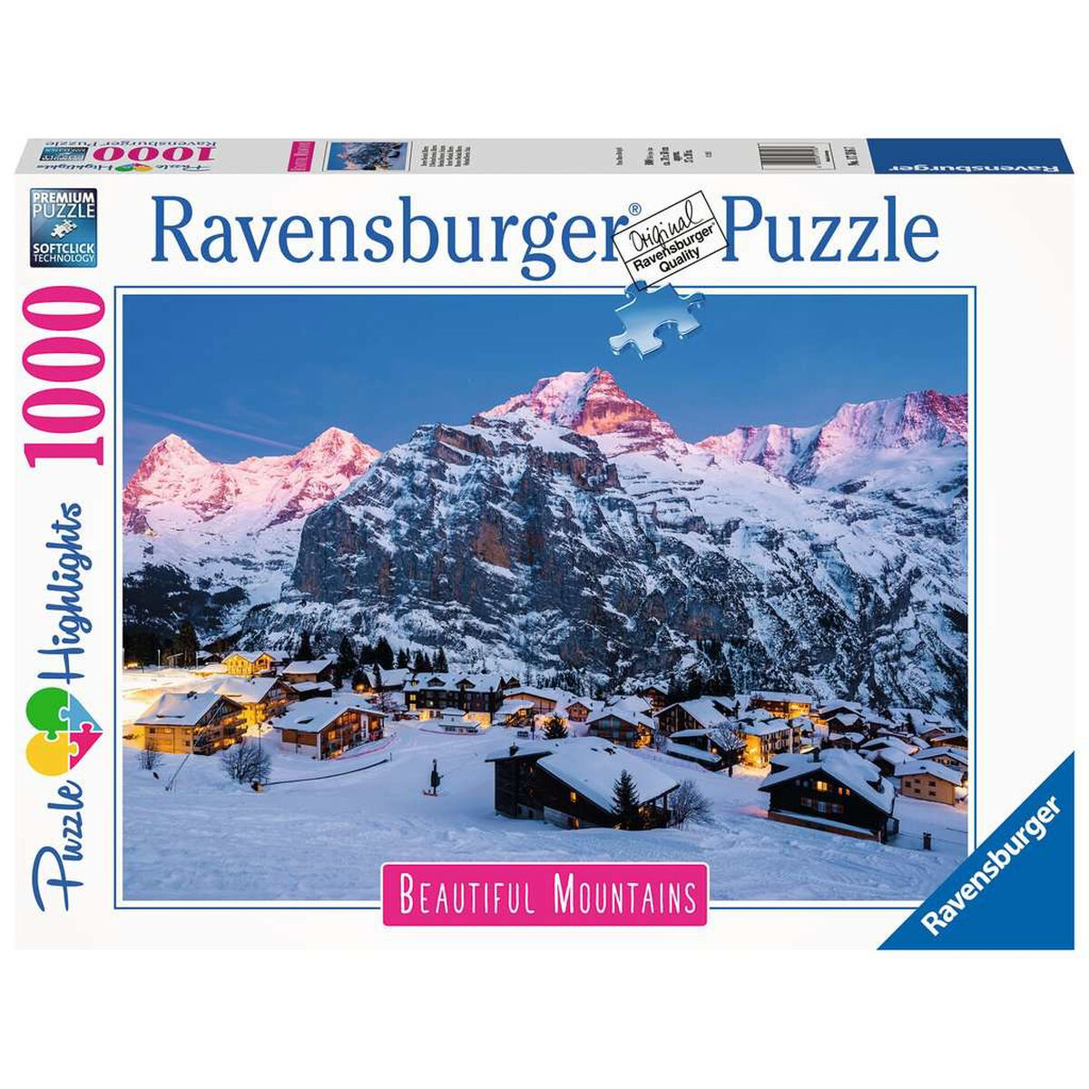 Головоломка Ravensburger 17316 The Bernese Oberland - Switzerland 1000 Предметы-2