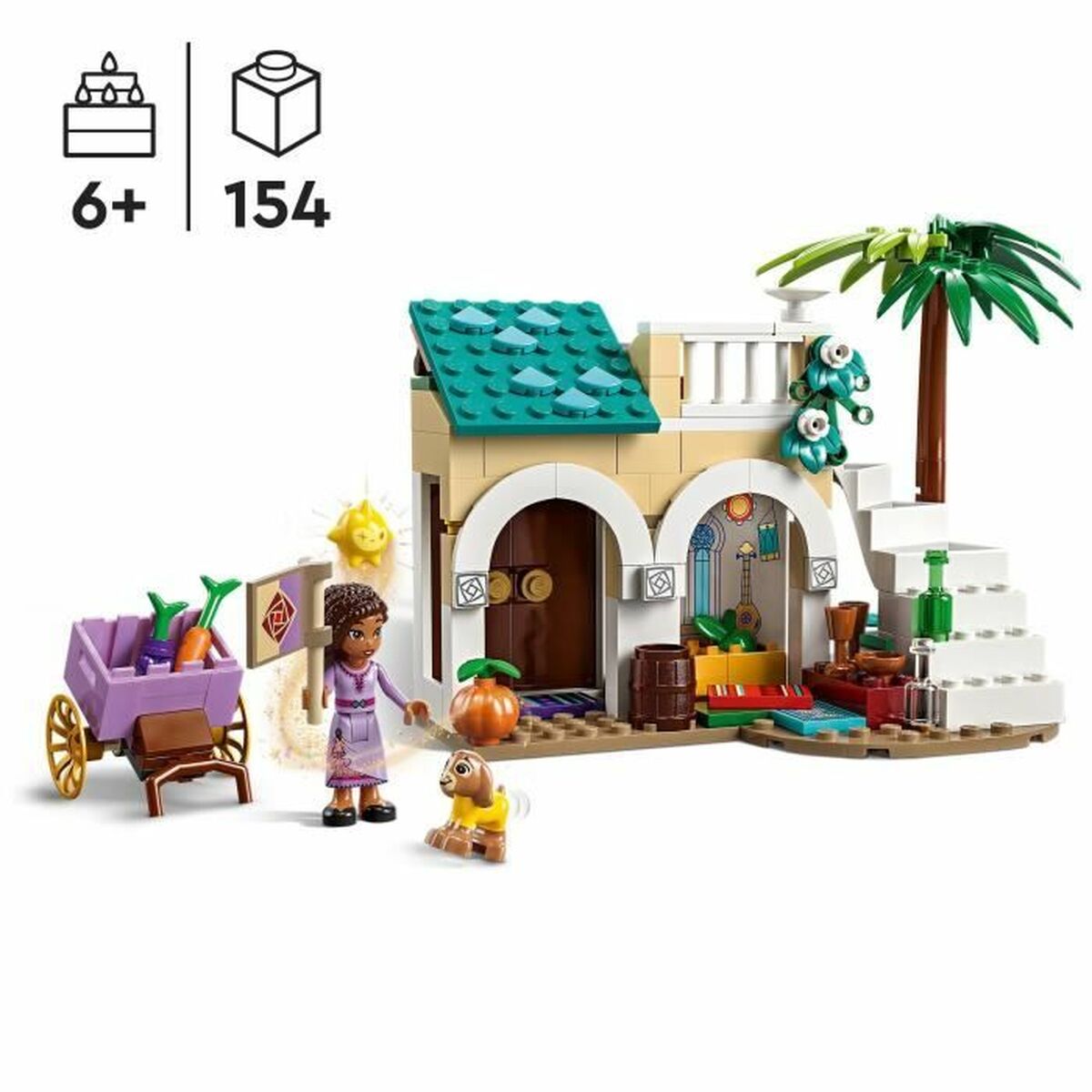 Playset Lego Disney Wish 43223 Asha in Rosas Town 154 Предметы-6