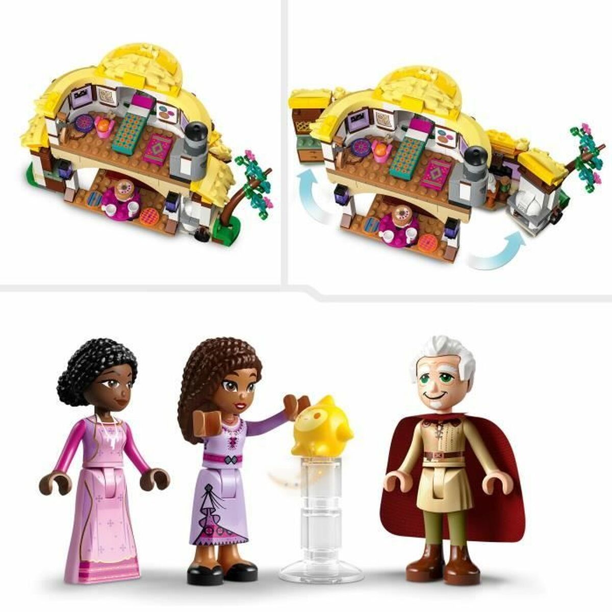 Playset Lego isney Wish 43231 Asha's Cottage-4