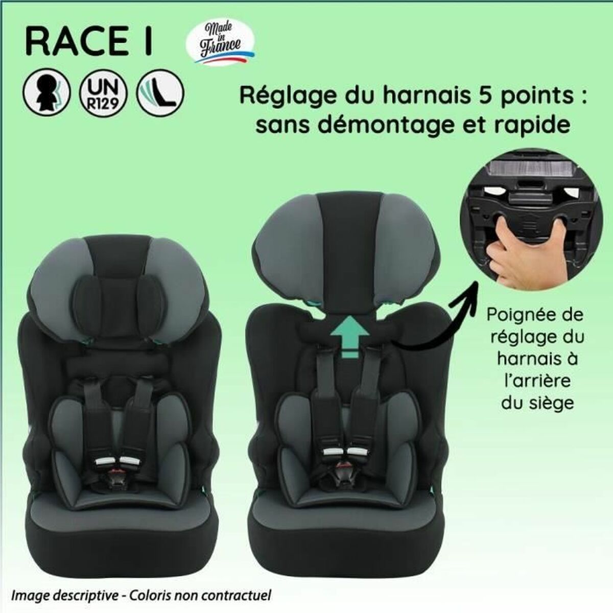 Автокресло Nania RACE Серый-3