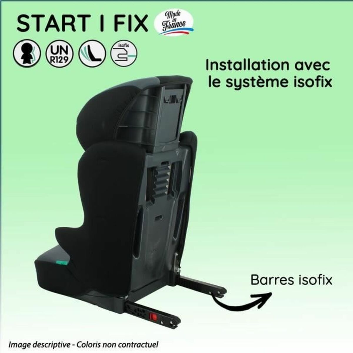 Автокресло Nania START Красный ISOFIX-4