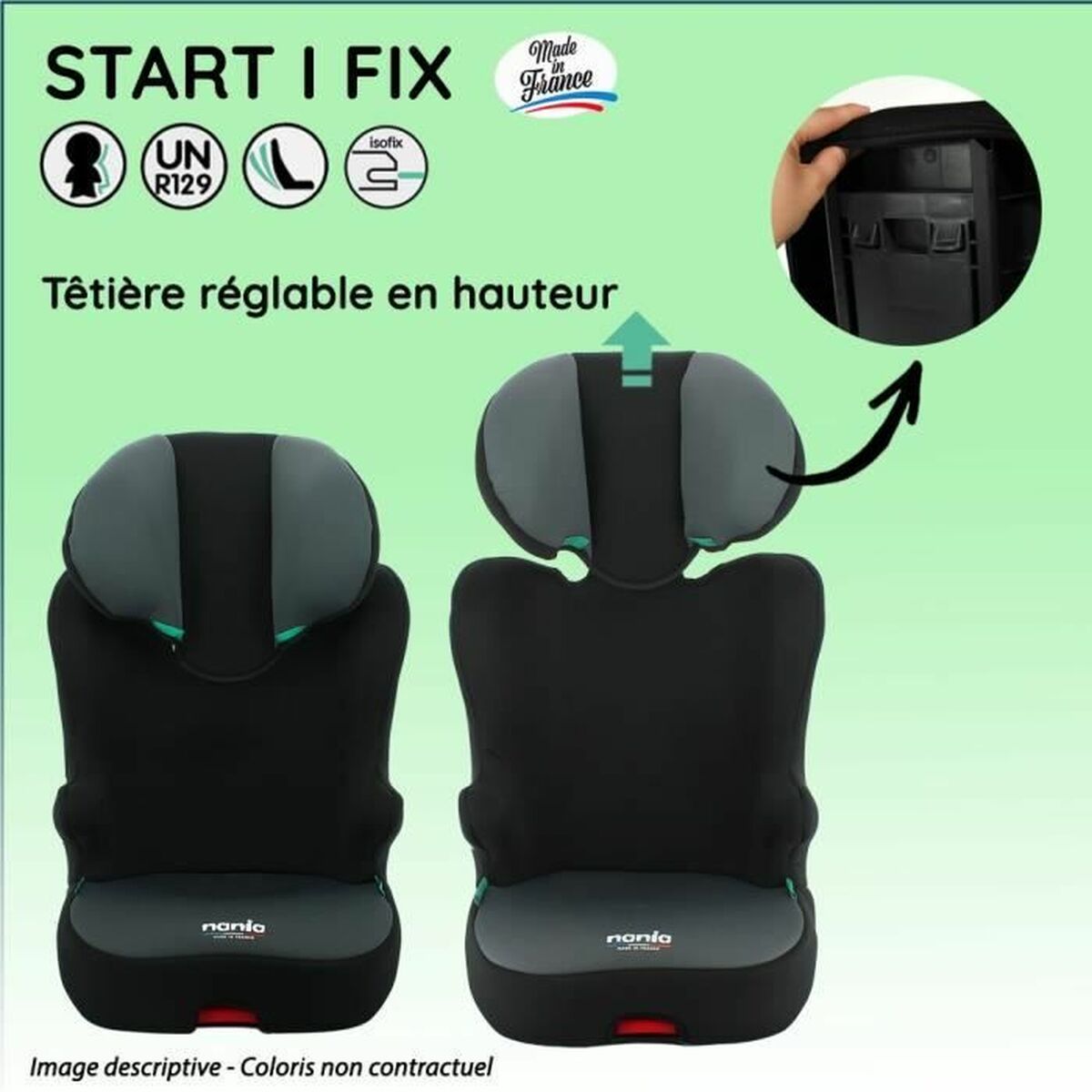Автокресло Nania START I Жираф ISOFIX II (15-25 kg) III (22 - 36 kg)-4