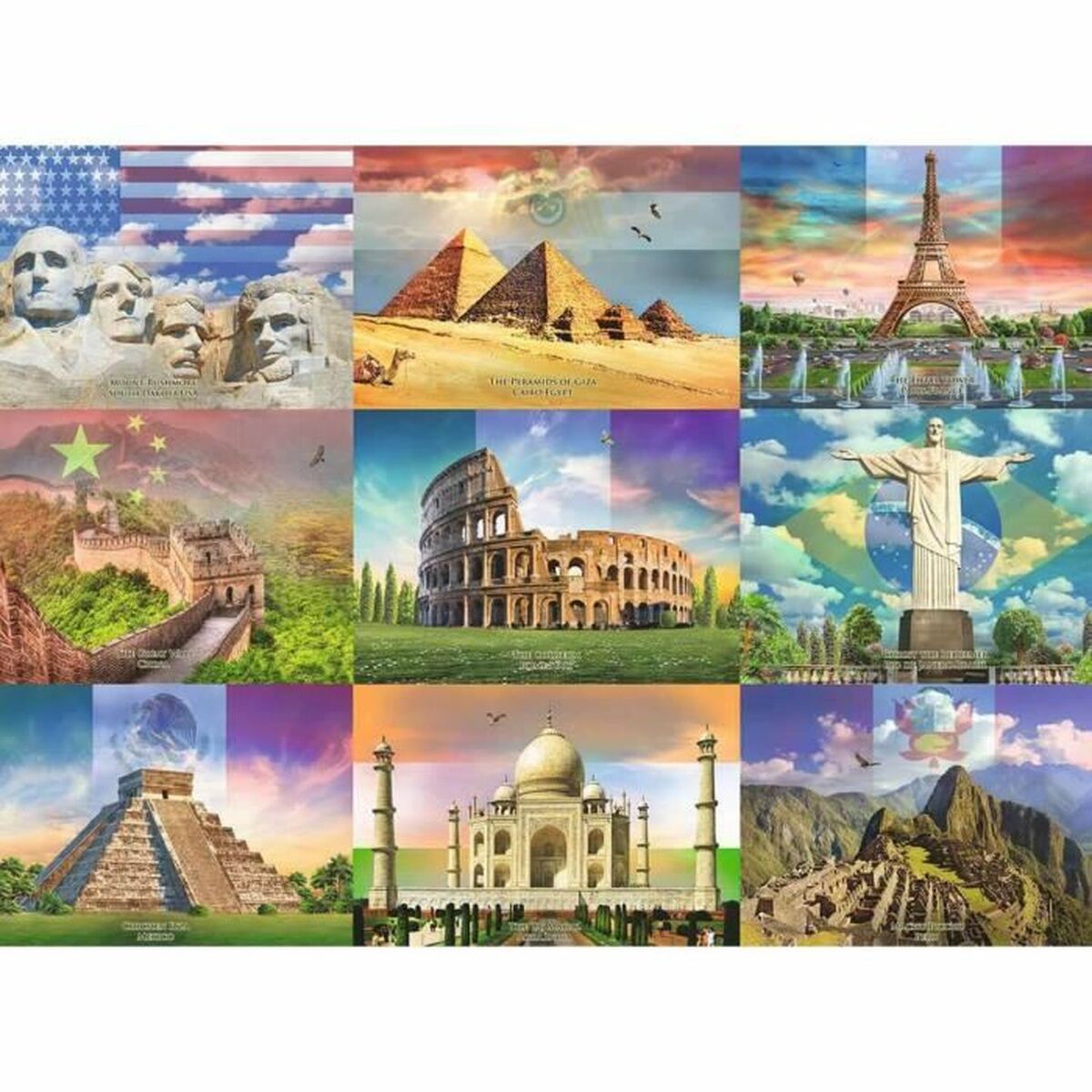 Головоломка Ravensburger 13290 XXL Monumentos del mundo 200 Предметы-2
