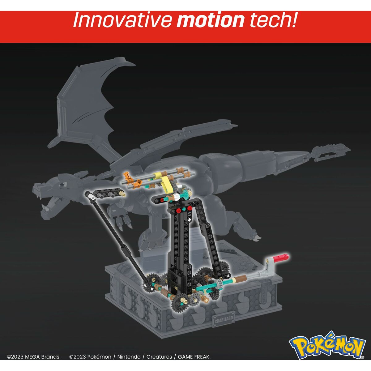 Строительный комплект Pokémon Mega Construx -  Motion Charizard 1664 Предметы-4