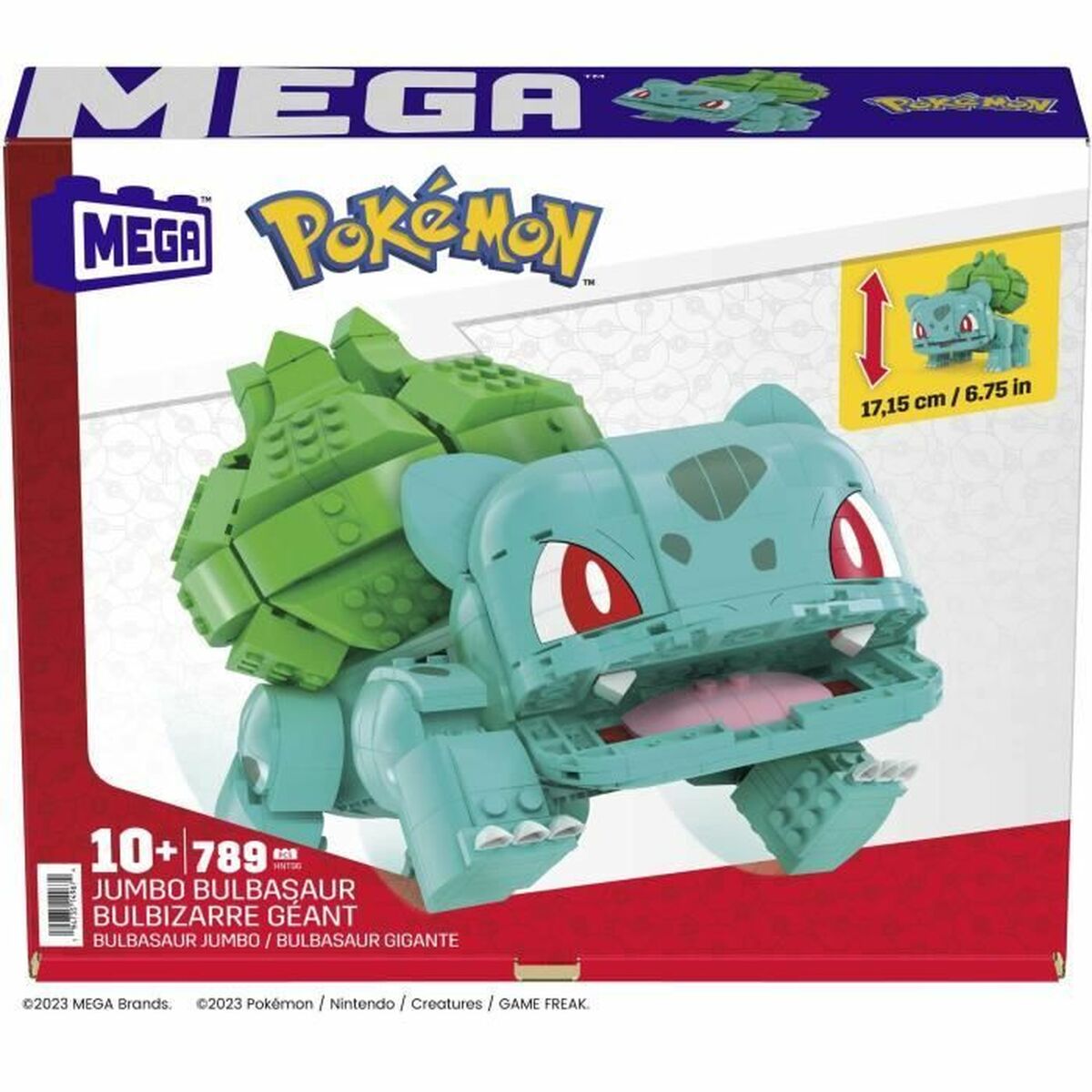 Строительный комплект Pokémon Mega Construx - Jumbo Bulbasaur 789 Предметы-5