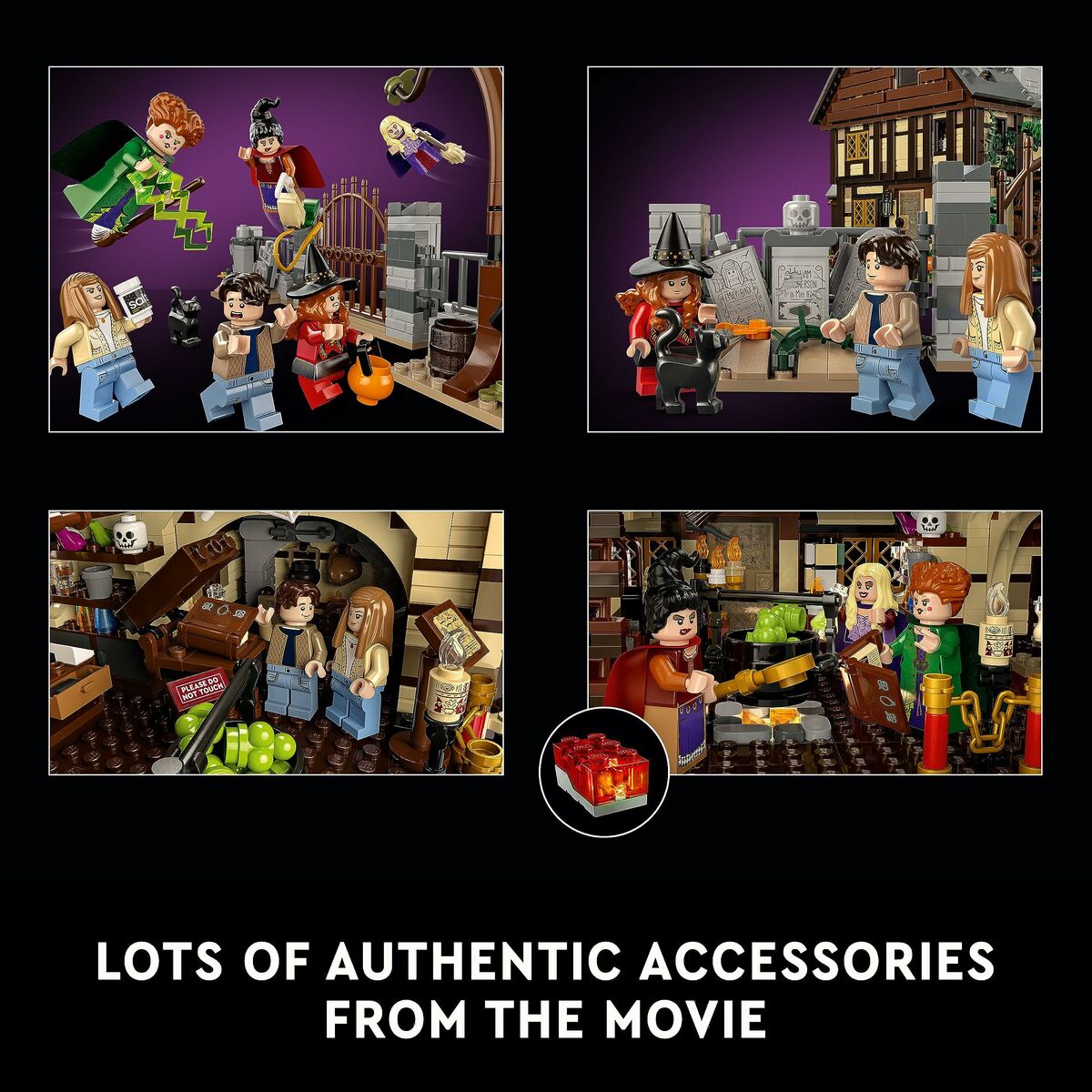 Playset Lego Disney Hocus Pocus - Sanderson Sisters' Cottage 21341 2316 Предметы-7