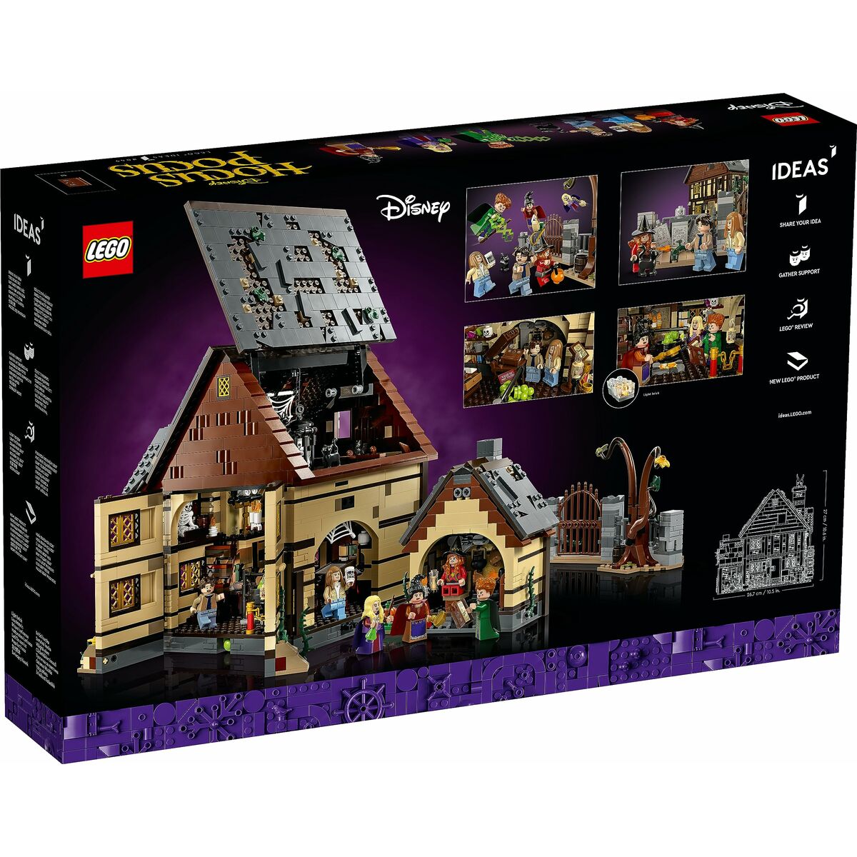 Playset Lego Disney Hocus Pocus - Sanderson Sisters' Cottage 21341 2316 Предметы-8