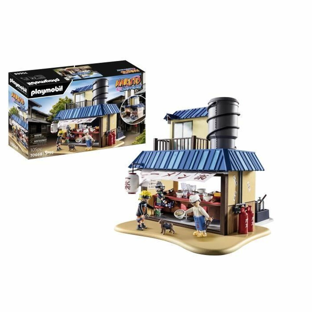 Playset Playmobil Naruto Shippuden: Ichiraku Ramen Shop 70668 105 Предметы-2