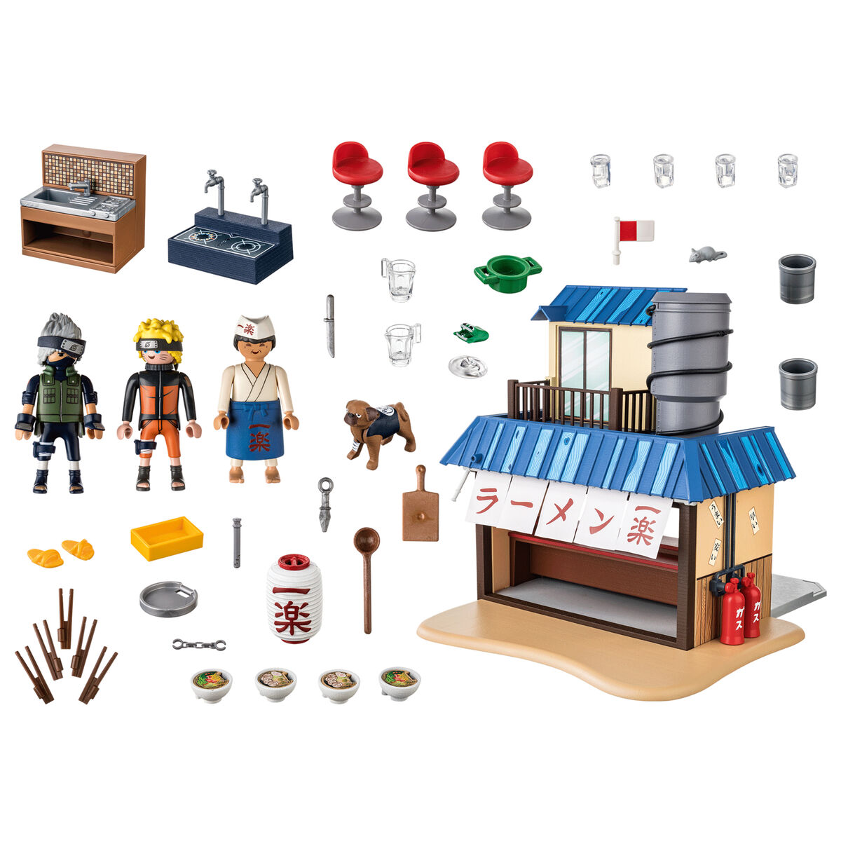 Playset Playmobil Naruto Shippuden: Ichiraku Ramen Shop 70668 105 Предметы-3