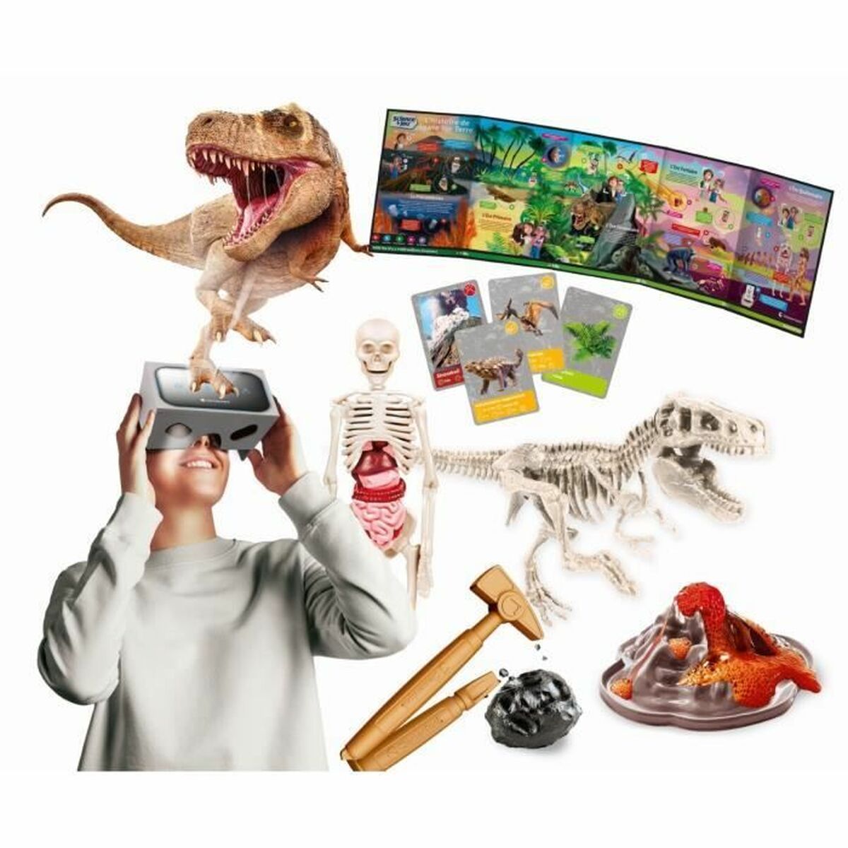 Научная игра Clementoni The history of life on Earth Virtual Reality More than 50 experiments (FR)-3