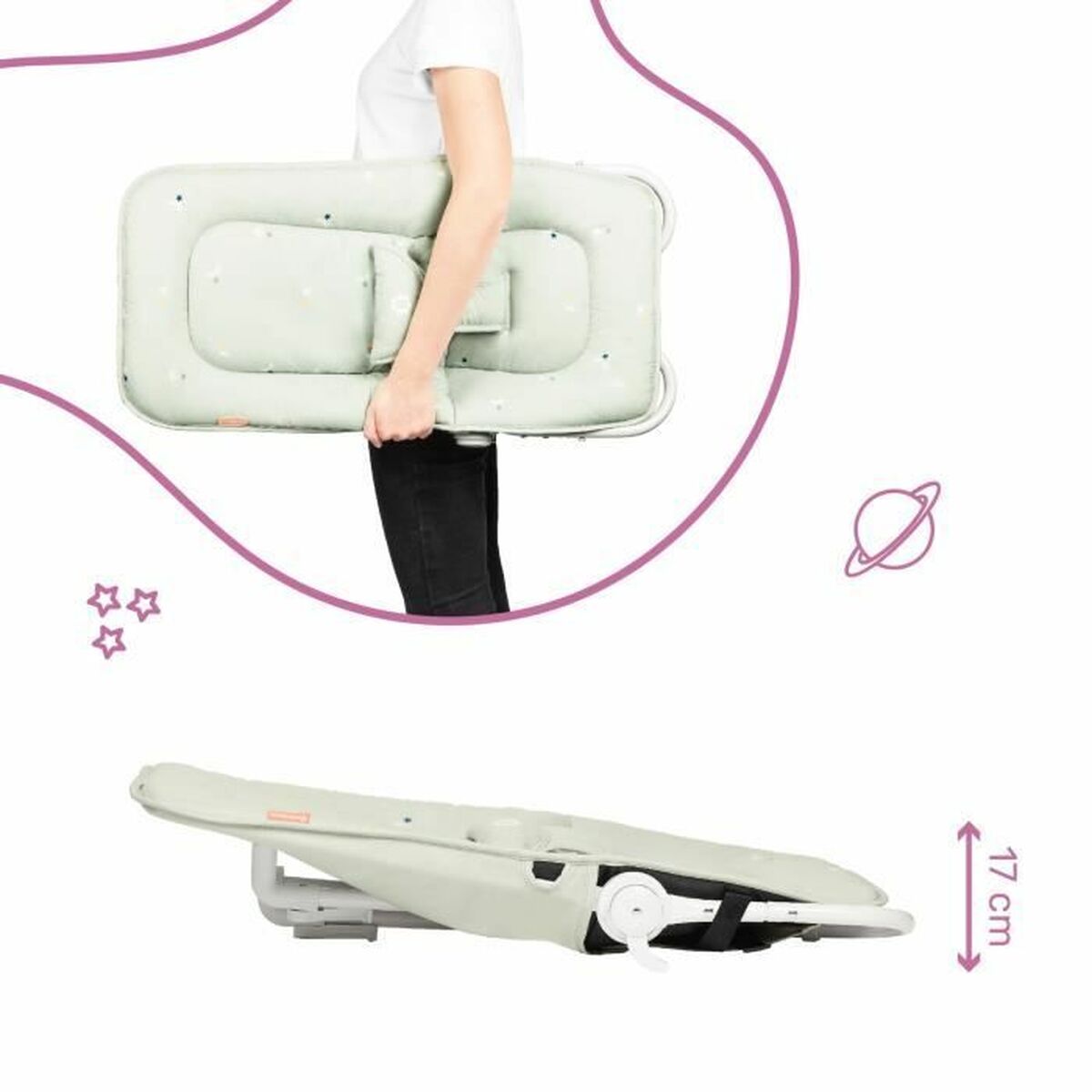 Гамак для младенца Badabulle B012014 Зеленый-6