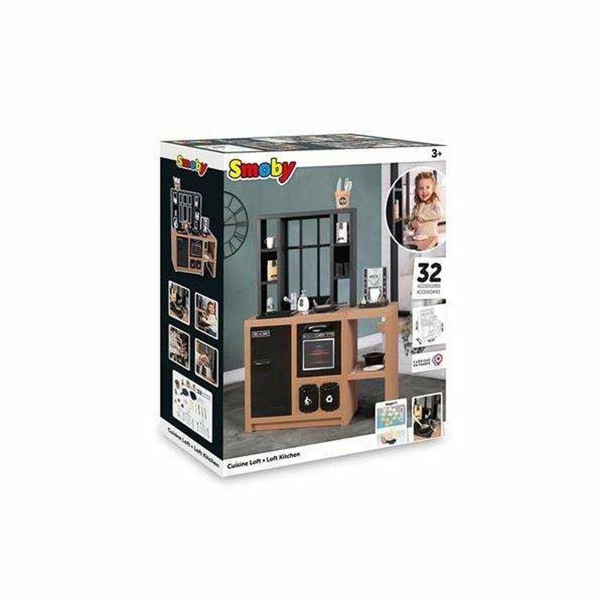 Игрушечная кухня Smoby 32 Предметы 96 x 74 x 29 cm-2