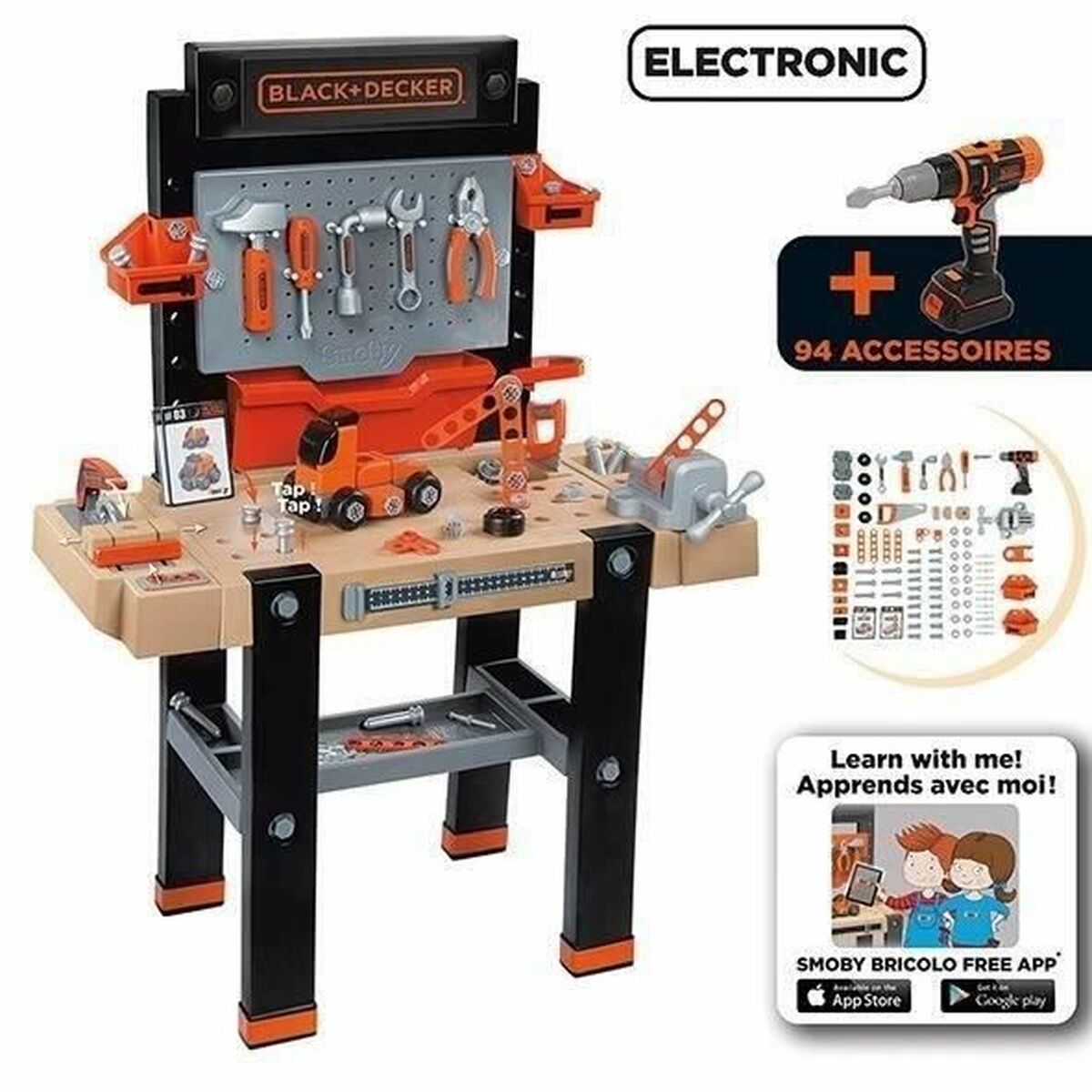 Верстак с инструментами Smoby Bricolo Ultimate 95 Предметы 103 x 79 x 39 cm-2