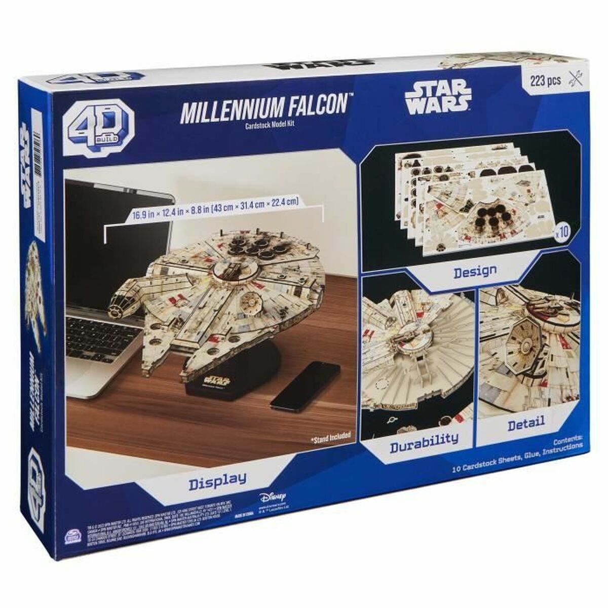 Строительный набор Star Wars Millennium Falcon 223 piezas 43 x 31,4 x 22,4 cm Серый Разноцветный-2