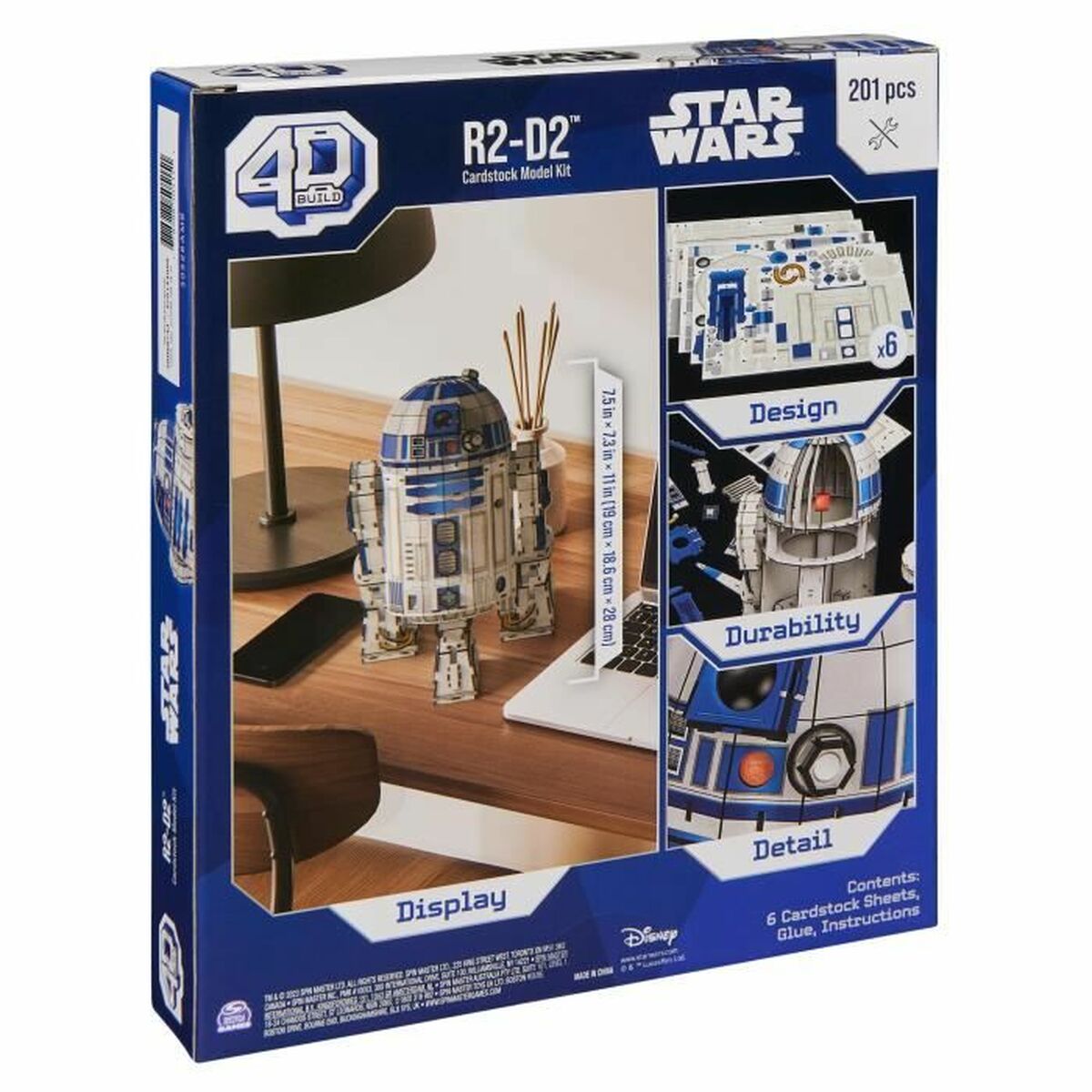 Строительный набор Star Wars R2-D2 201 Предметы 19 x 18,6 x 28 cm Белый Разноцветный-5