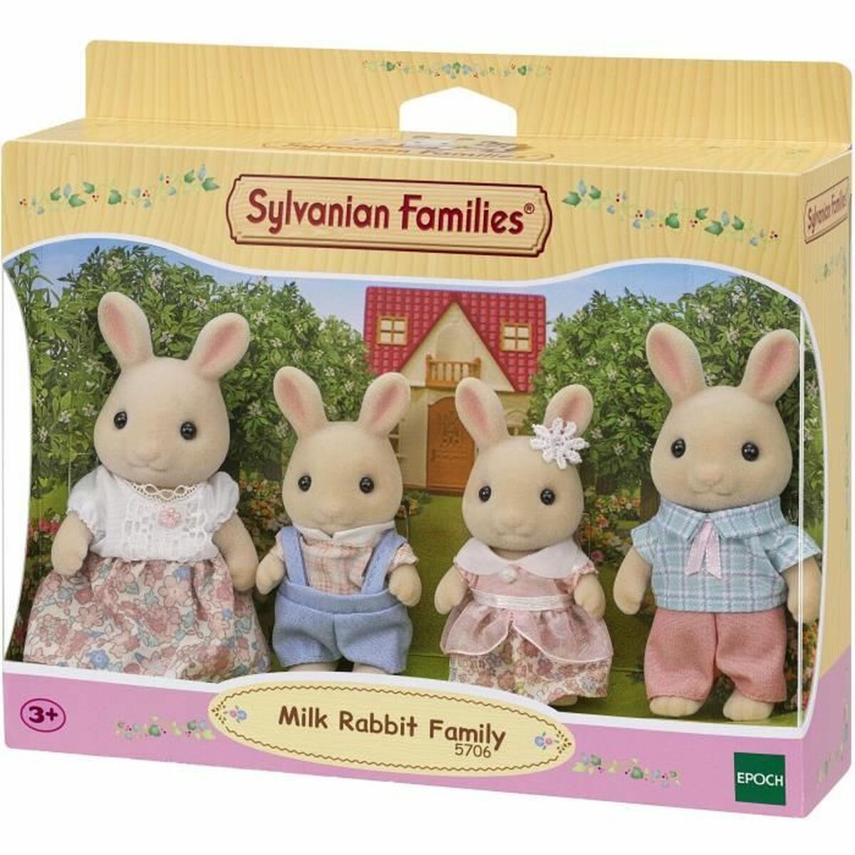 Статуэтки Sylvanian Families 5706 Кролик Семья 4 Предметы-4