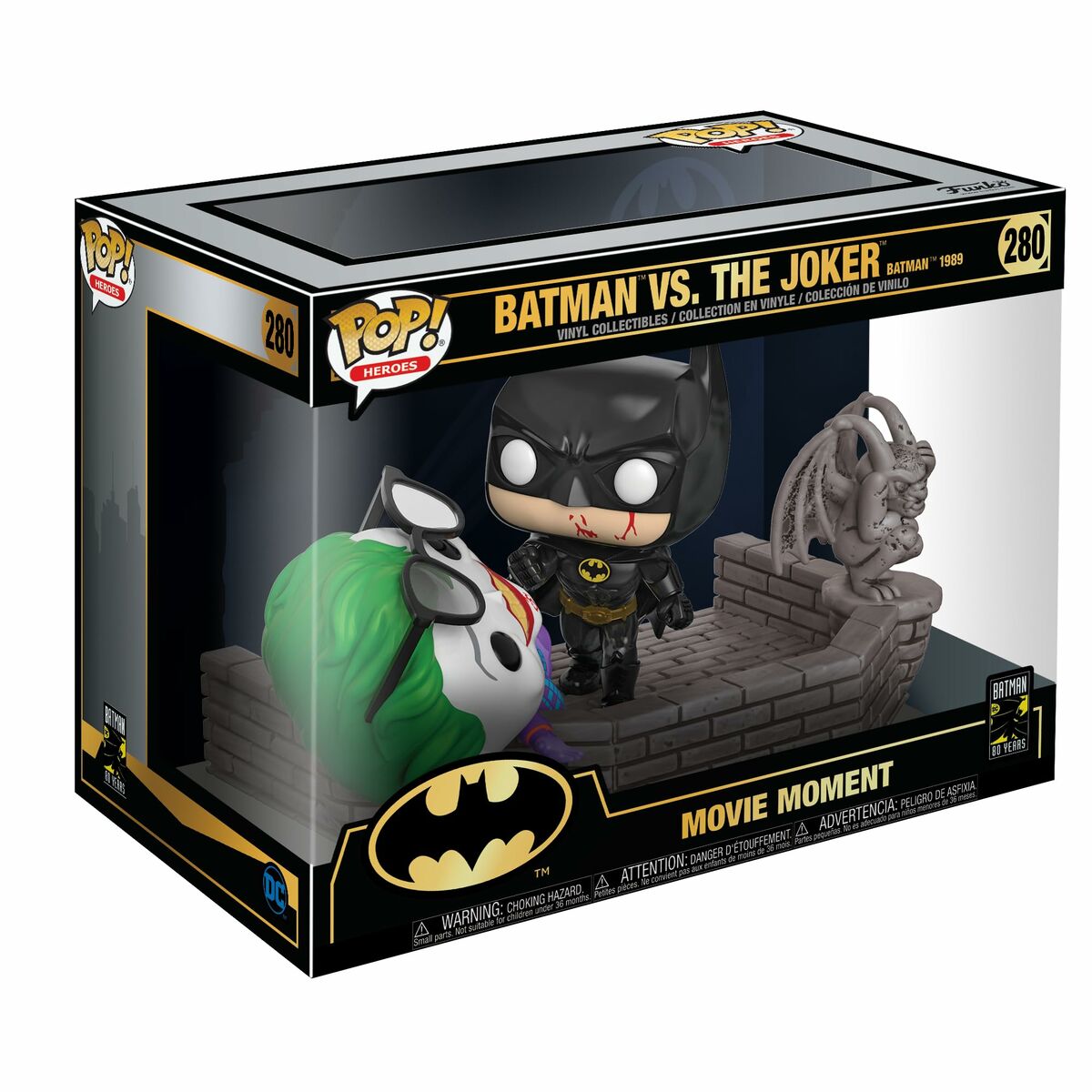 Коллекционная фигура Funko Pop! 280 Movie Moment: Batman 80th - Batman vs. The Joker (1989)-3