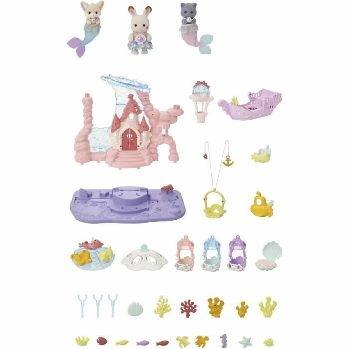 Набор игрушек Sylvanian Families Babie Mermaid Castle Пластик-6