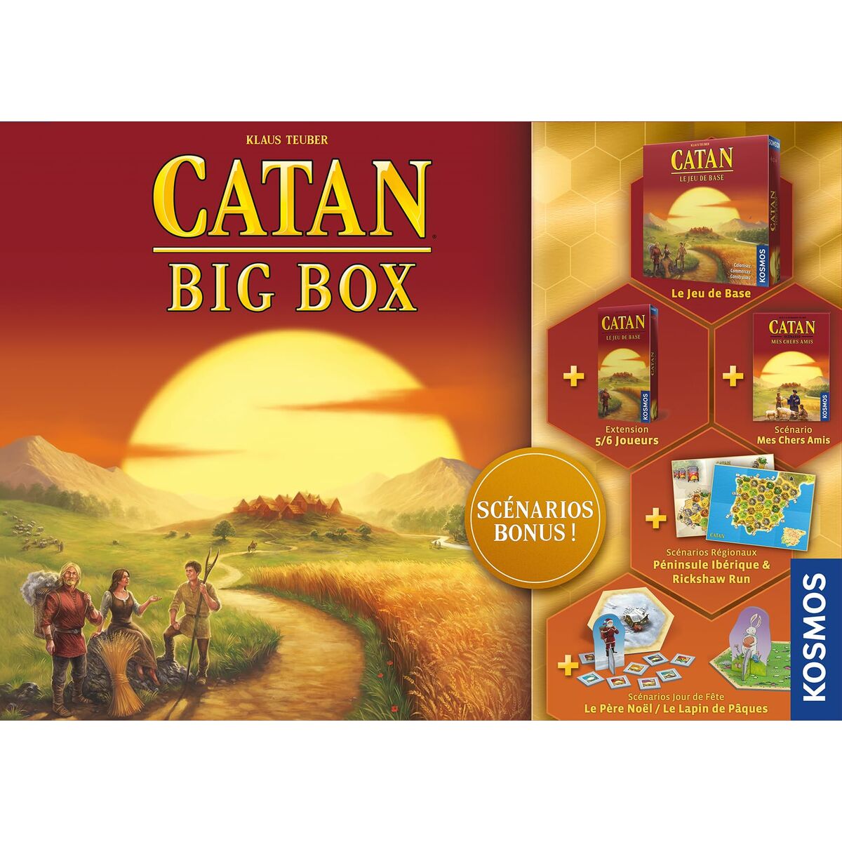 Настольная игра Asmodee Catan Big Box (FR)-2