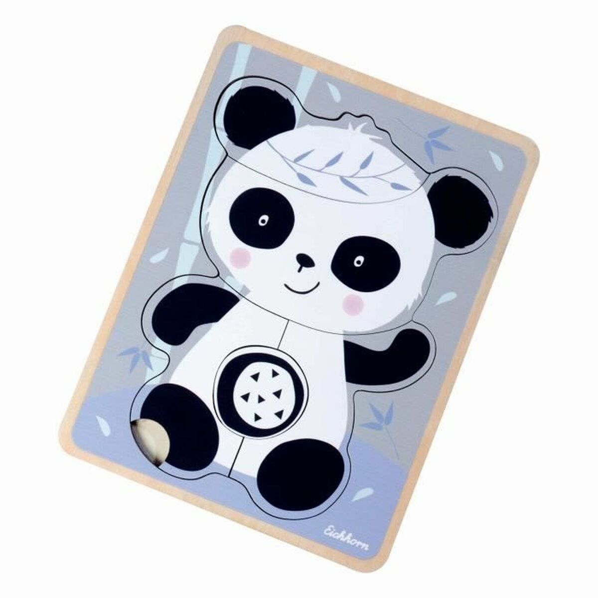 Детский деревянный паззл Eichhorn Panda 6 Предметы-2