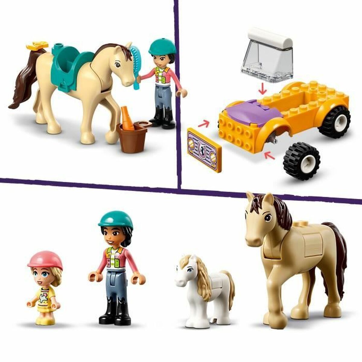 Playset Lego 42634 Horse & Pony Trailer-3