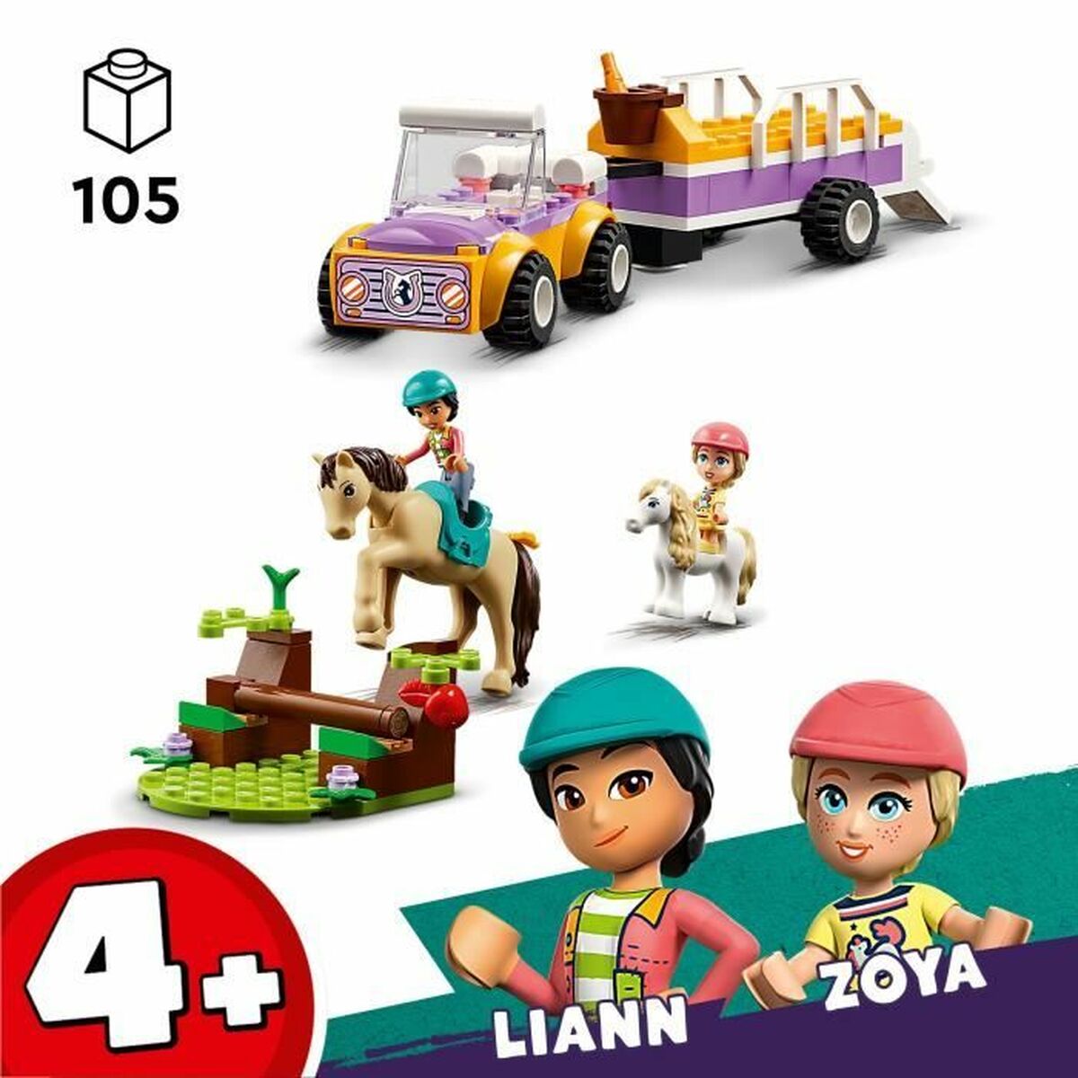 Playset Lego 42634 Horse & Pony Trailer-5