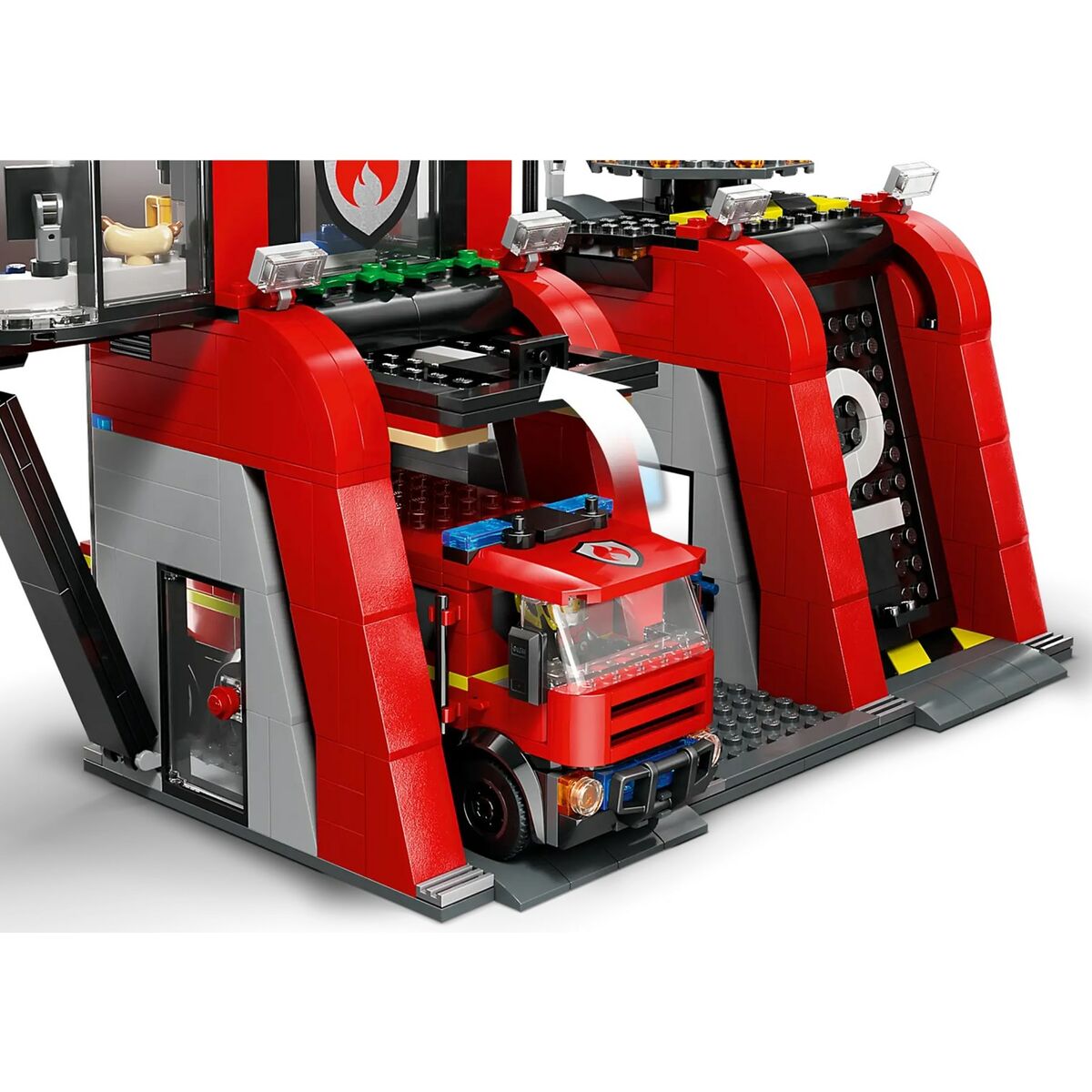Playset Lego 60414 Fire station with Fire engine-6